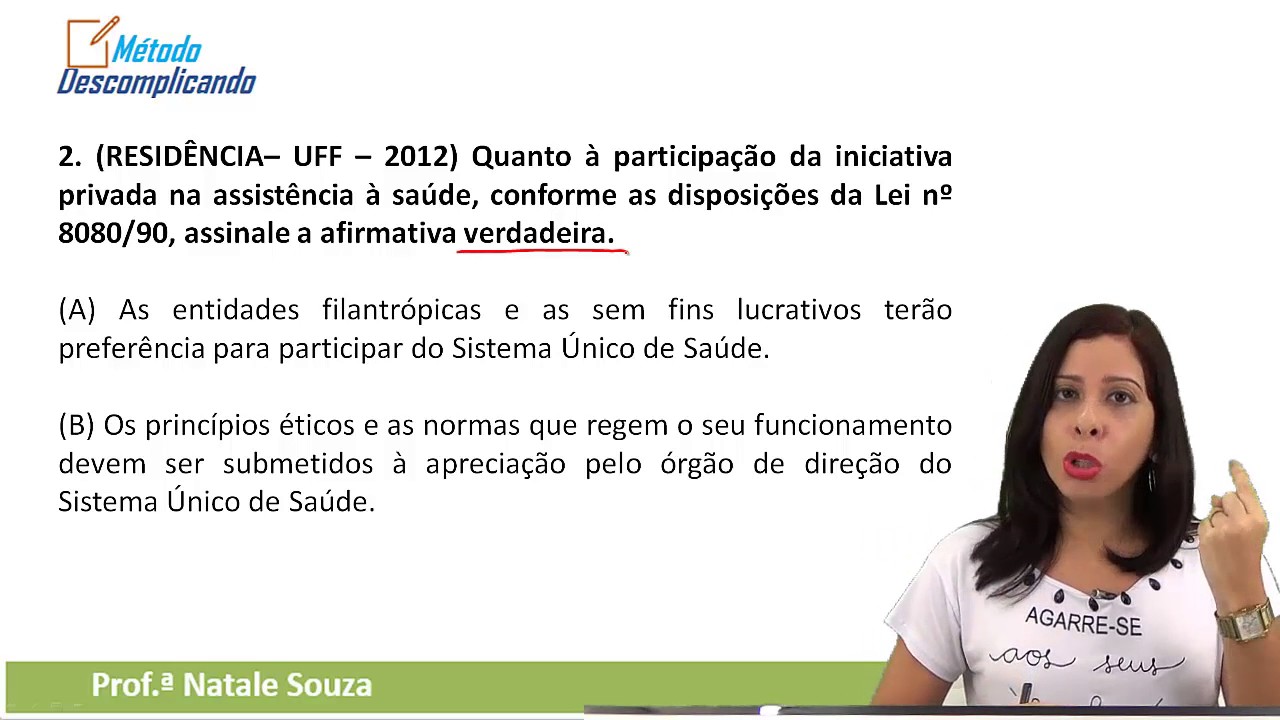 Questões Comentadas Lei 8.080/90