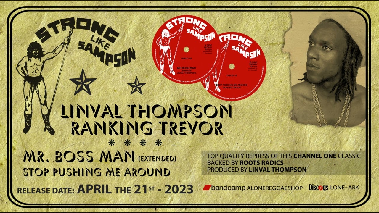 LINVAL THOMPSON - MR BOSS MAN (EXTENDED) (Thompson Sound/Strong Like Sampson 12'')