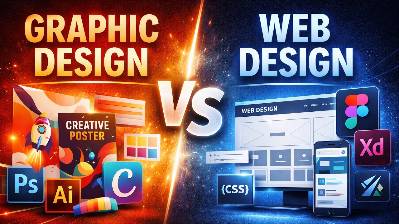 Graphic Design vs Web Design 🔥 | Which Career is Better for You?