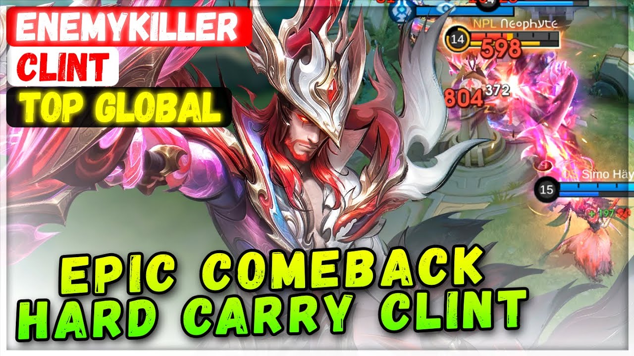 Epic Comeback Clint, Hard Carry Enemykiller [ Top Global Clint ] Simo Häyhä - Mobile Legends Build