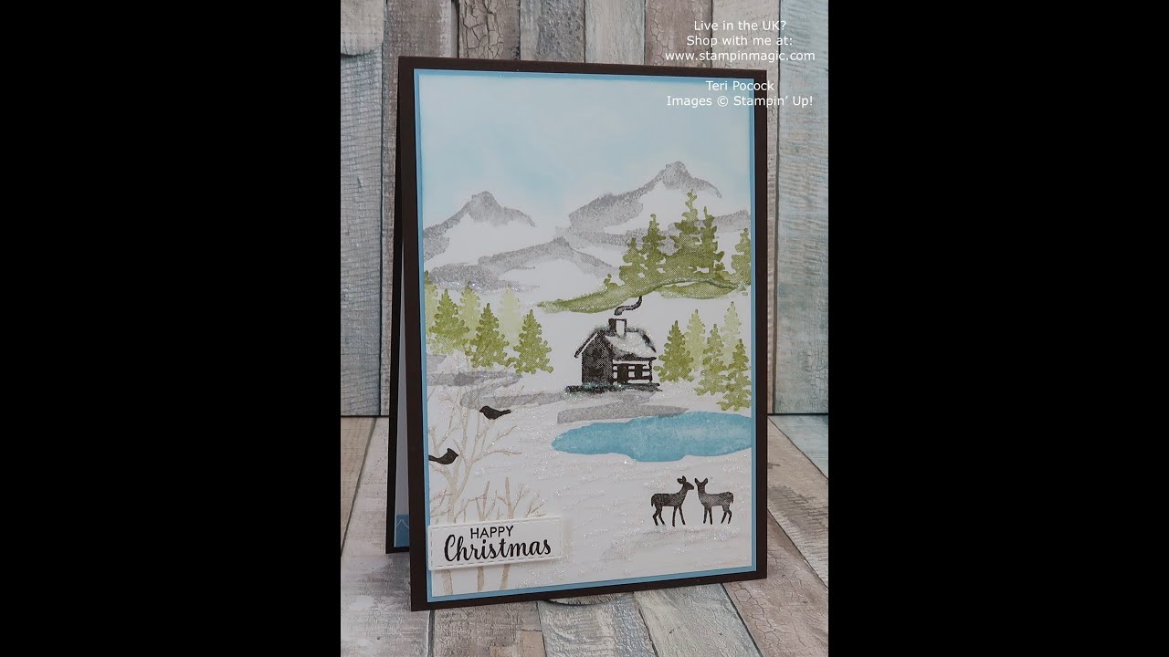 Christmas Card using the Snow Front stamp set by Stampin' Up!