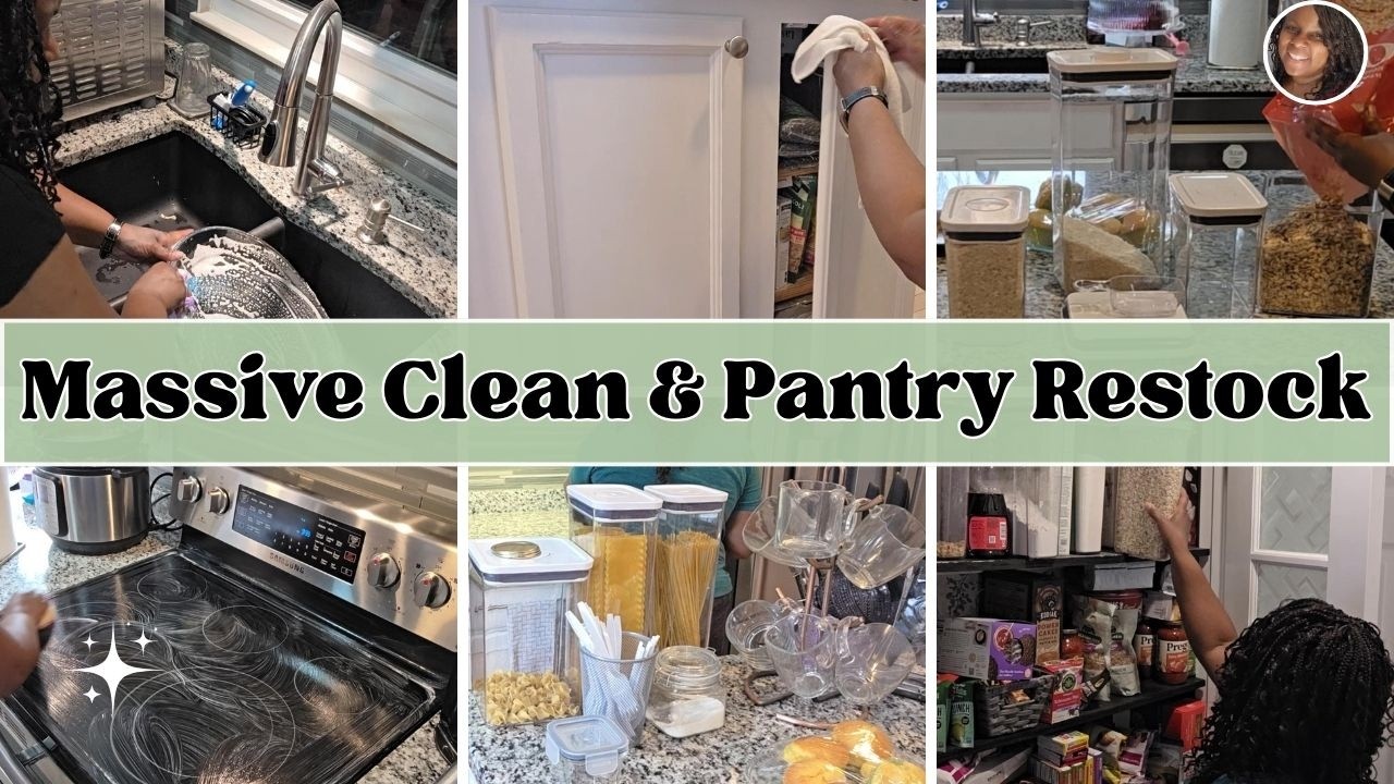 Kitchen Reset + Budget‑Friendly, Non‑Aesthetic Pantry Restock