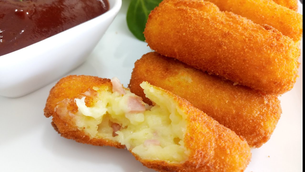 CREMOSAS CROQUETAS DE PATATA JAMÓN Y QUESO