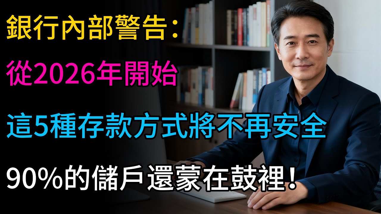 銀行內部警告：2026年起，這5種存款方式將不再安全！90%的儲戶還蒙在鼓裡！#銀行 #存款 #理財 #2026 #經濟 #儲蓄 #定存