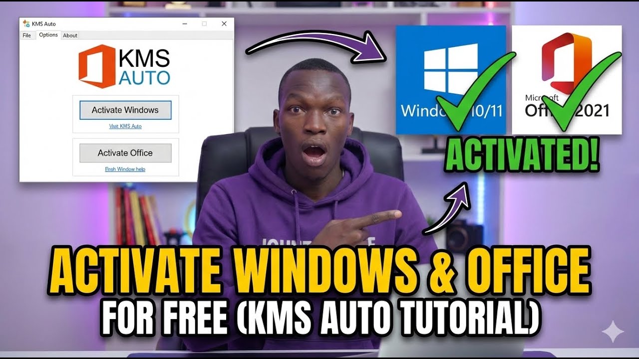 KMS Auto Tutorial: Activate Office & Windows in One Click (Step-by-Step)
