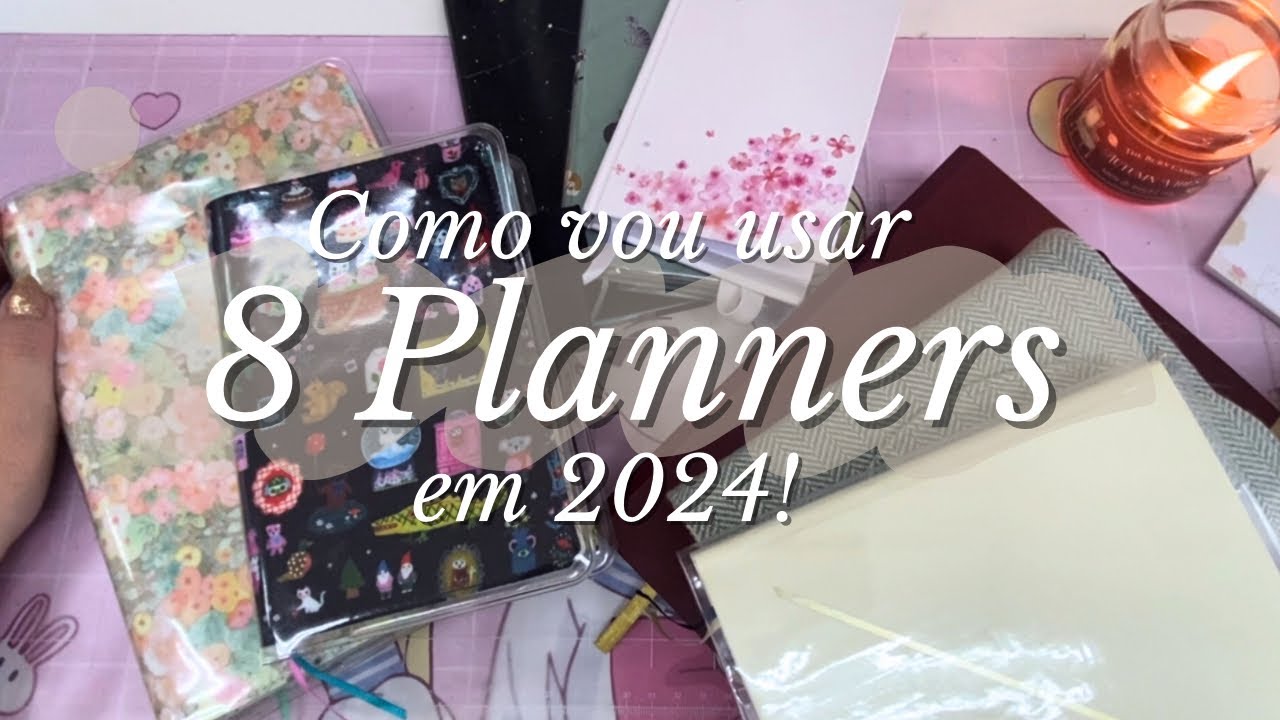 Meus Planners de 2024 🎀📓 / Como vou usar todos esse ano / Hobonichi e ViPapier