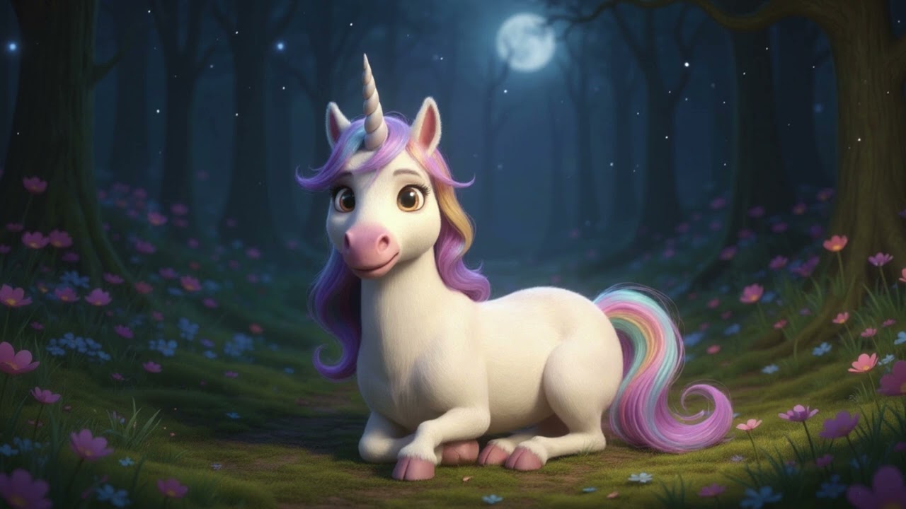 Einhorn Mila🦄und der Zauber der Stille🌙 Ruhige Gute-Nacht-Geschichte für Kinder
