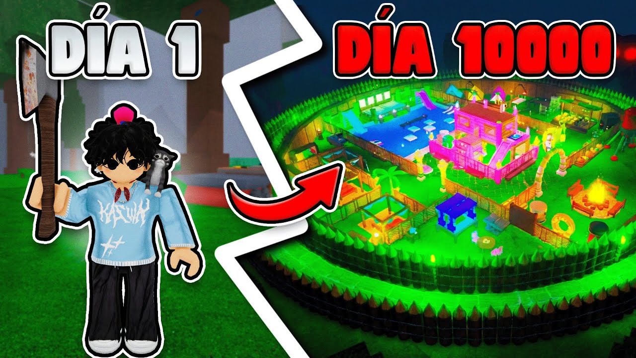 Construye la BASE MÁS SEGURA y RÁPIDA de 99 NOCHES en el bosque 😱🧱 (+1000 DÍAS)