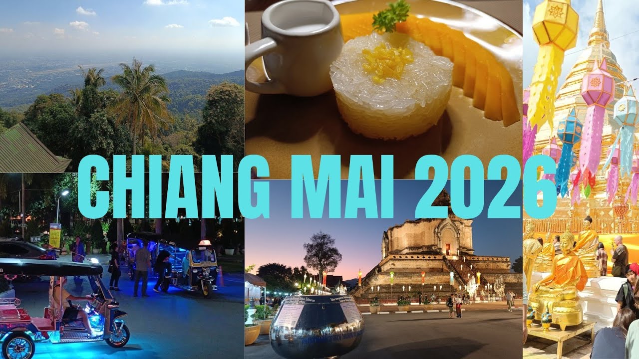 Chiang Mai - Urlaub in Thailand 2026 🇹🇭 Sehenswürdigkeiten Tipps Tempel Altstadt Nachtmärkte Cafés 