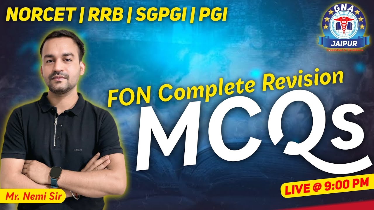 FON Complete Revision Special MCQs Class By Mr. Nemi Sir
