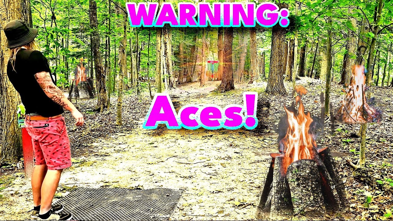 TWO ACES in one ROUND???? Tinderbox Disc Golf Course in Ludington, Michigan!