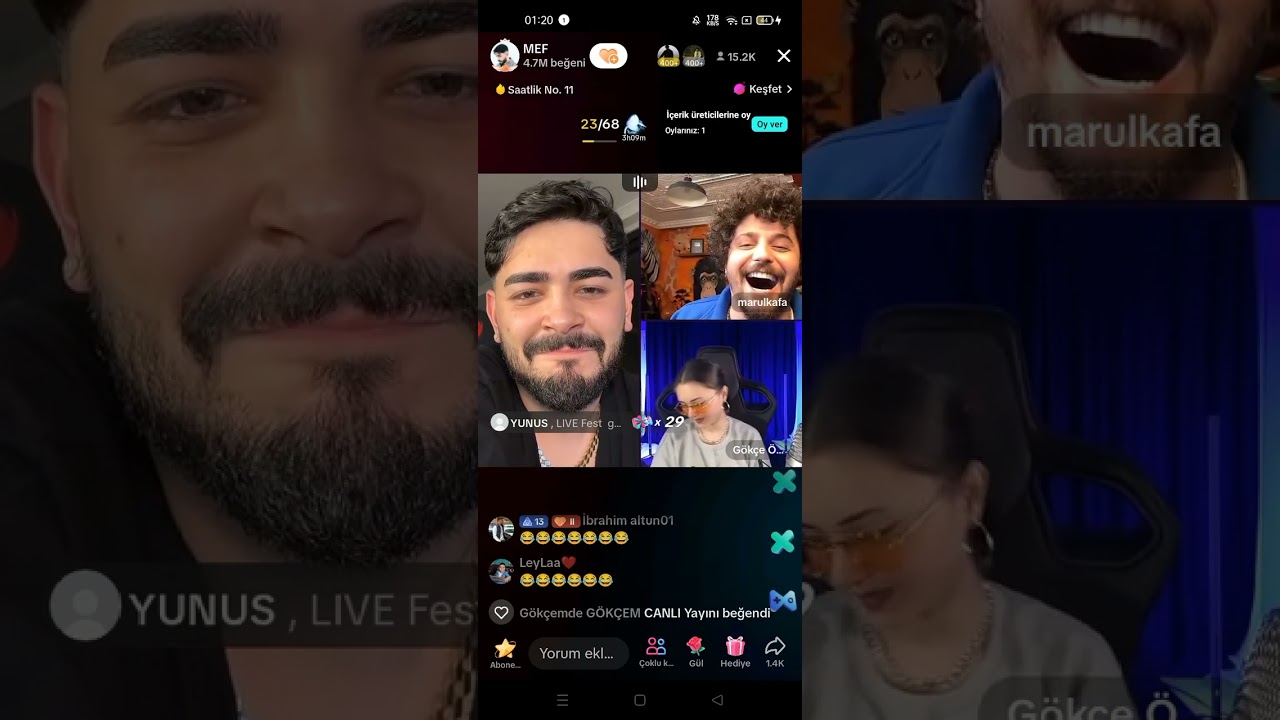 😝😱MEF,GÖKÇE,MARUL,ONUR KESİNTİSİZ FULL YAYIN😅|29/11/2023|