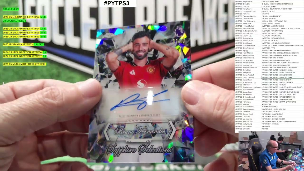 2026 TOPPS CHROME PREMIER LEAGUE SAPPHIRE EPLS26 SOCCER 10 BOX, PYTP CASE BREAK #PYTPS3