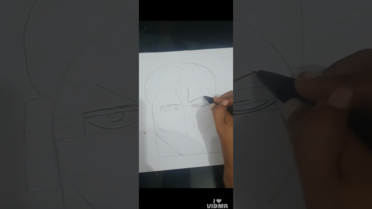 How to draw zoro outline #trending ##art #luffynikanikanomi #drawing #anime 