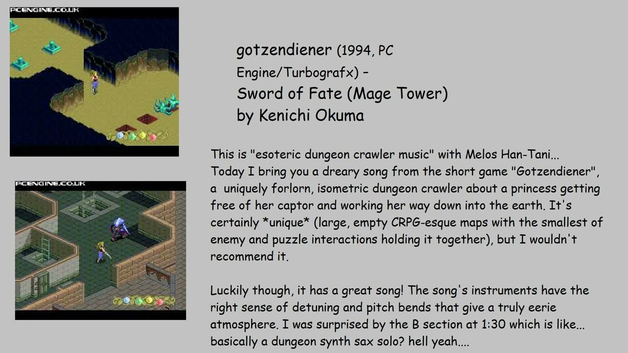 melos's vgm picks 039 - gotzendiener - Mage Tower / Sword of Fate