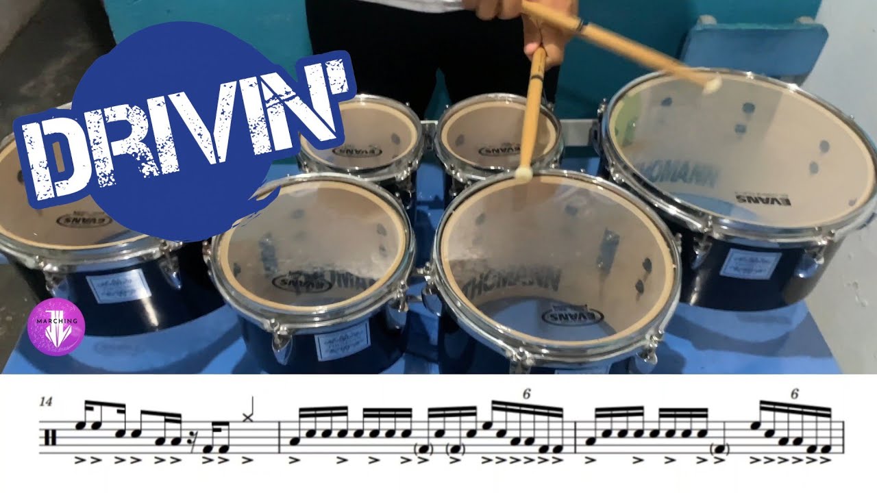 DRIVIN' // Drumline Cadence // by Timm Pieper | Tenor Drum Cover: João Vitor Araújo