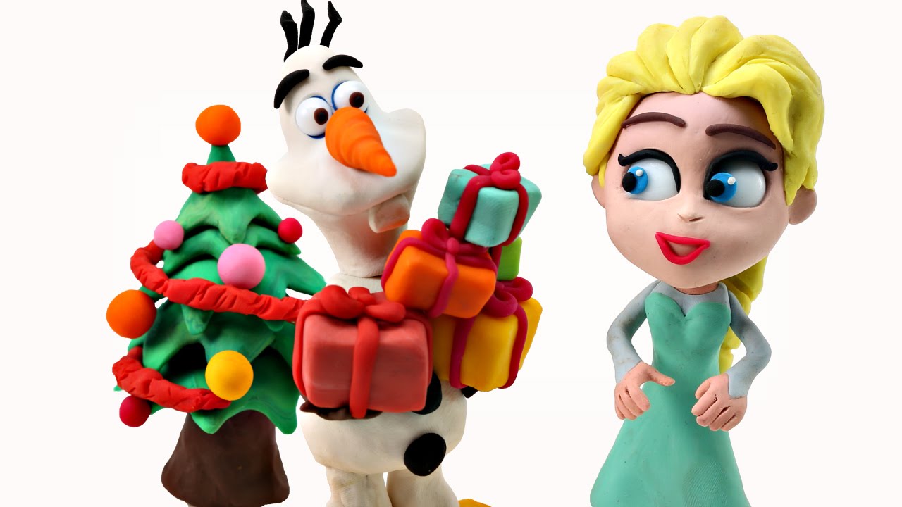 Disney Elsa's Magical Christmas: Frozen STOP MOTION Play doh Animation