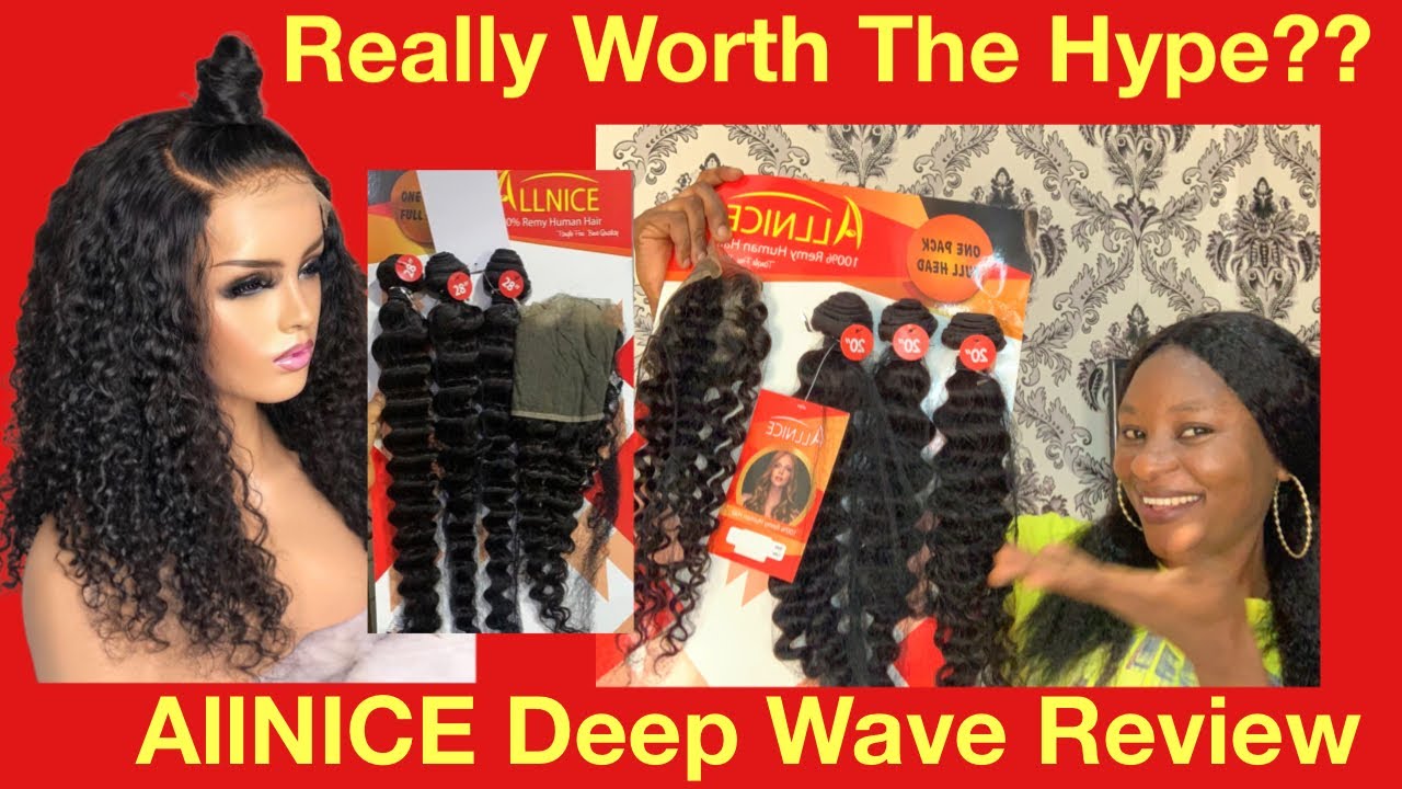 Deep Wave Packet Human Hair Review|AllNice Deep Wave Packet Hair Review