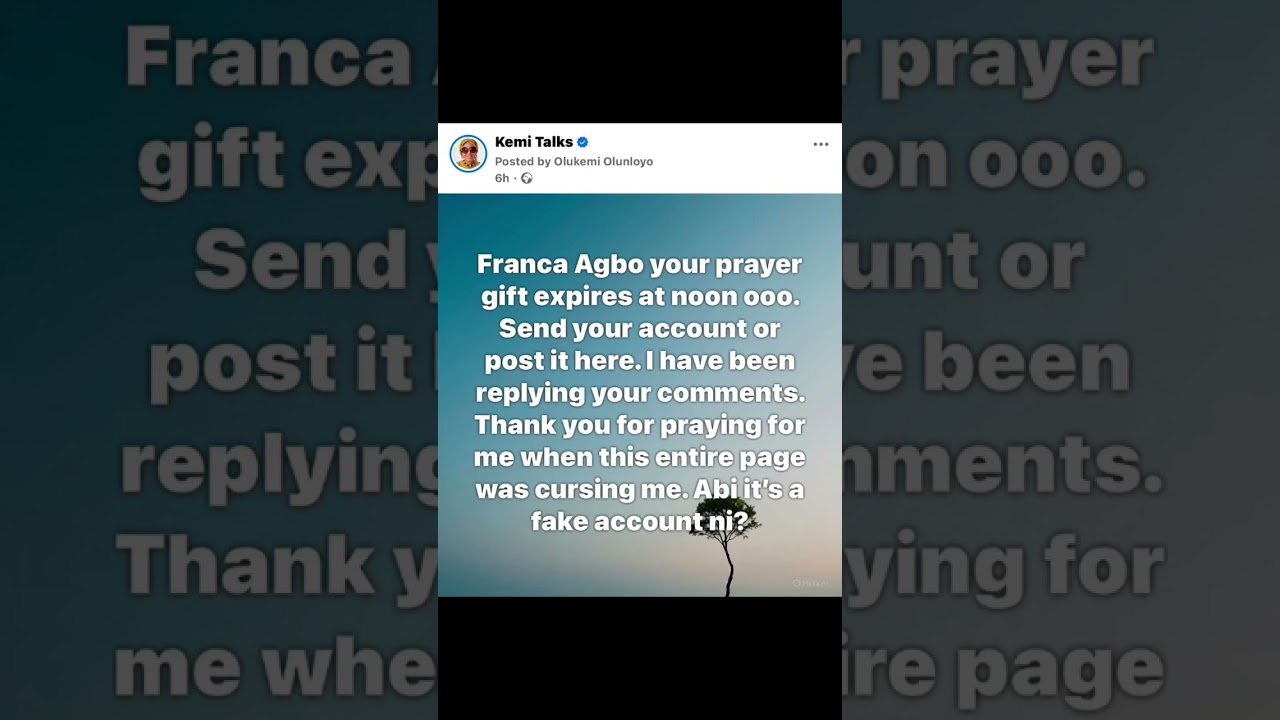 The real reason  I gave Franca Agbo  N1M 