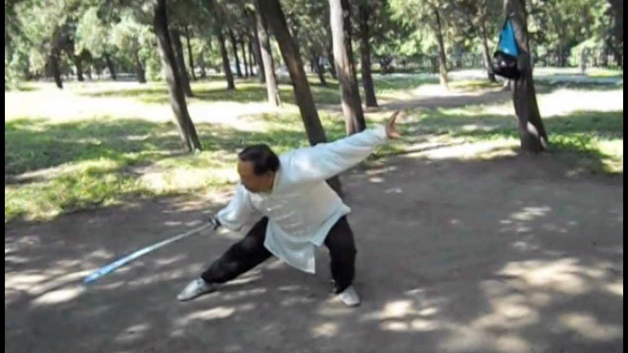 Baguazhang Master Demonstrating the Dao (Broadsword) in Beijing