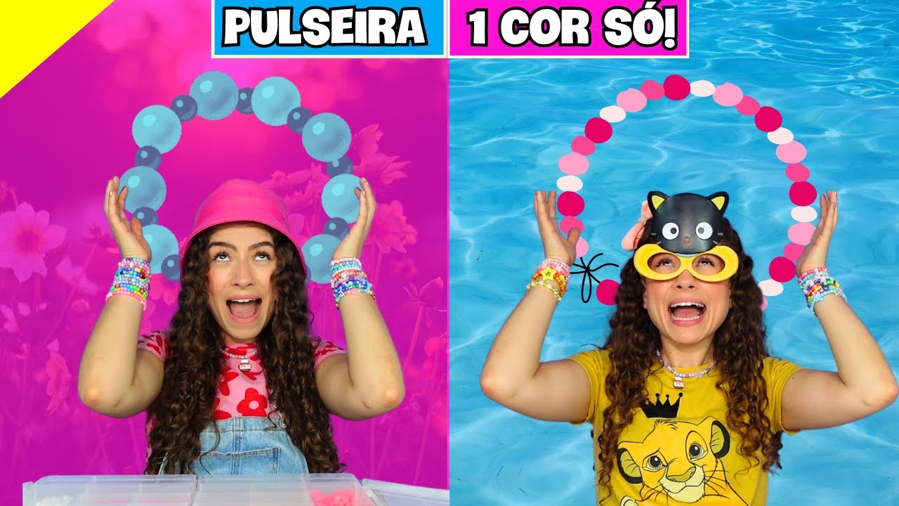 FAZENDO PULSEIRA de 1 COR S&Oacute;!