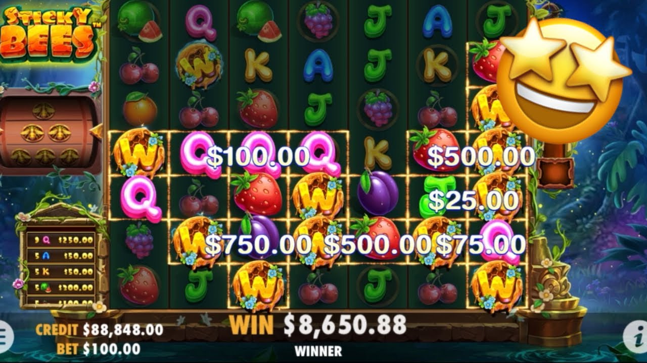 THE MOST SATISFYING GAME OF ALL TIME - STICKY BEES 🐝 #pragmaticplay #new #demo #onlineslots #bonus