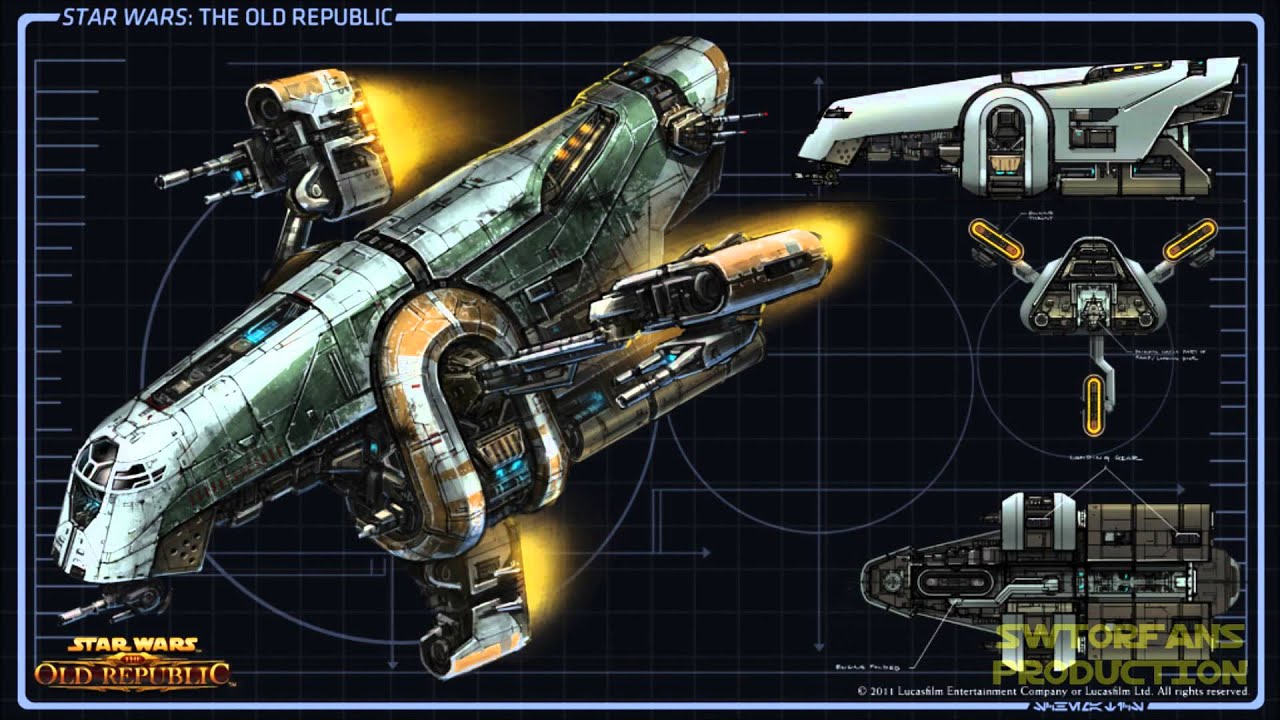 STAR WARS™: The Old Republic™ - Ships - (KDY)  D5-Mantis Patrol Craft [HD]
