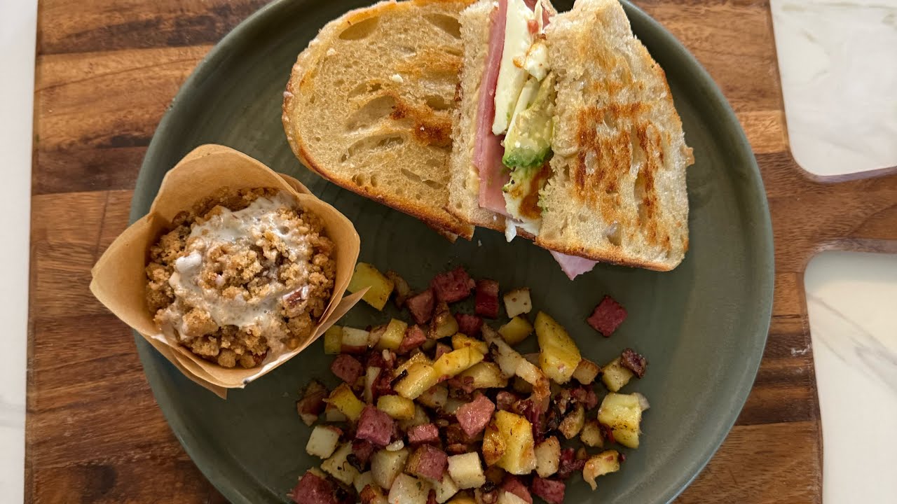 Corned Beef Hash and Muffins