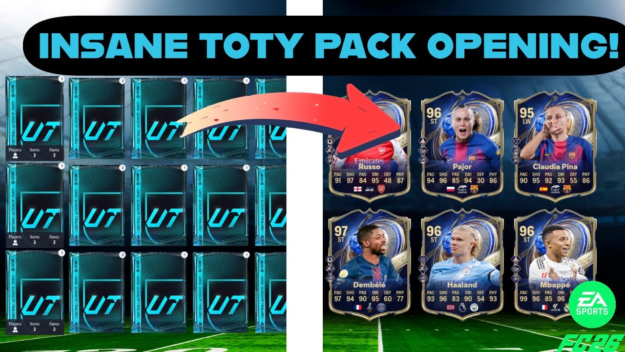 INSANE RTG TOTY PACK OPENING!🔥FC 26 ULTIMATE TEAM!