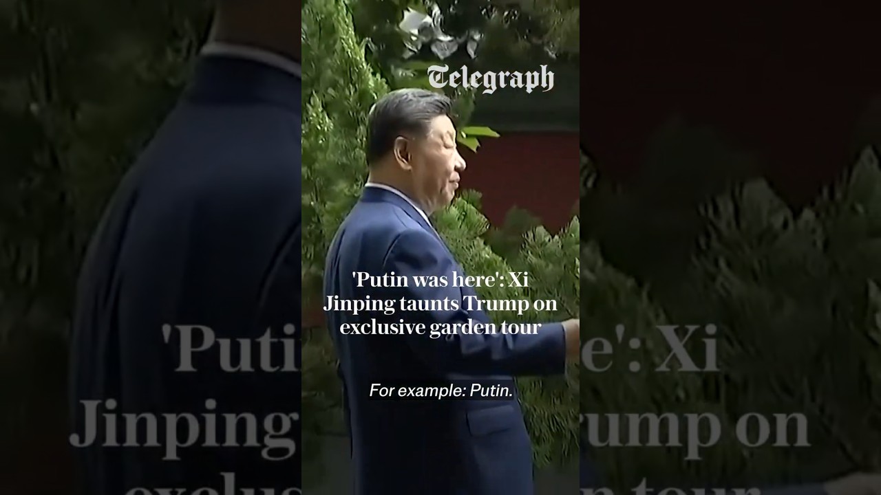 &laquo;Путин был здесь&raquo;: Си Цзиньпин дразнит Трампа во время эксклюзивной экскурсии по садам Китая.