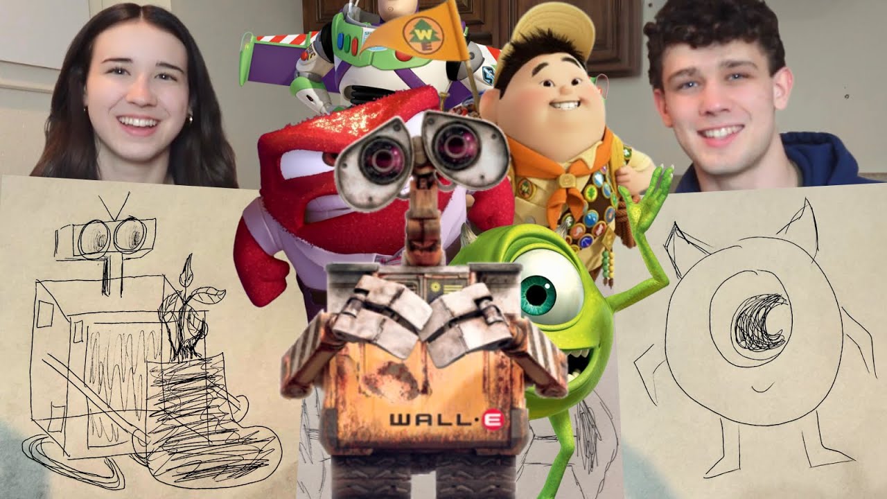Drawing PIXAR Characters FROM MEMORY