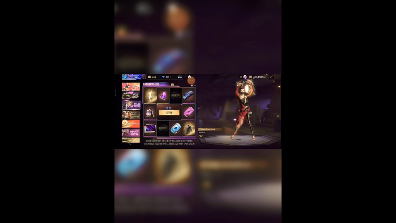Free fire new events FADED WHEE #free #fire #new #event #emota #shorts