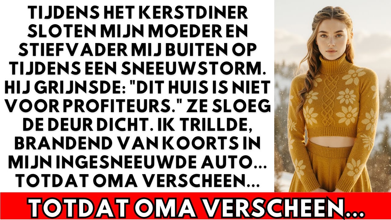 Oma vond me stervend in mijn auto in de sneeuw nadat ze me met Kerst hadden buitengesloten