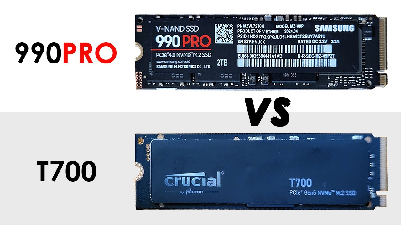 990PRO vs Crucial T700 m.2 12,000 read/write - Speed Comparison