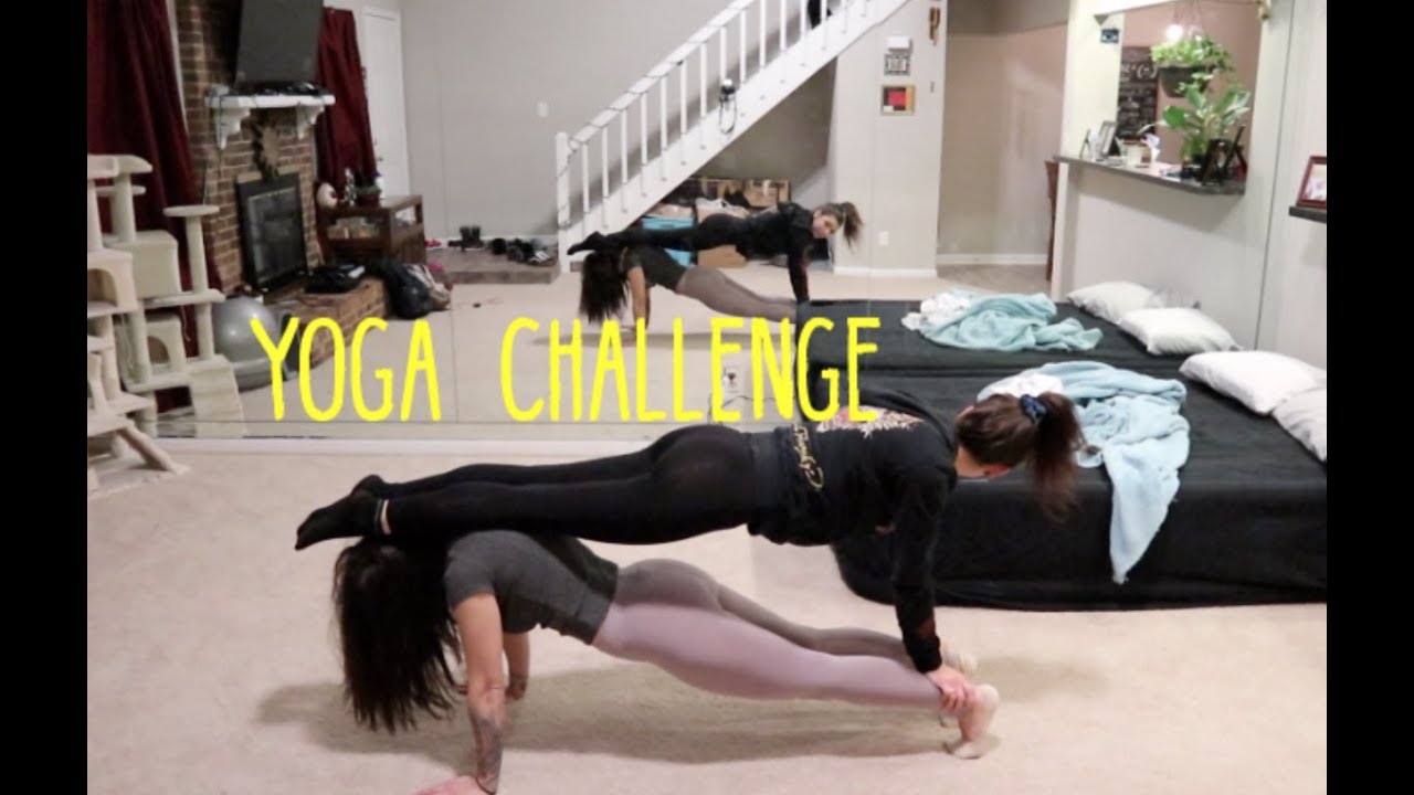 COUPLES YOGA CHALLENGE FT. MY COUSIN *fail*