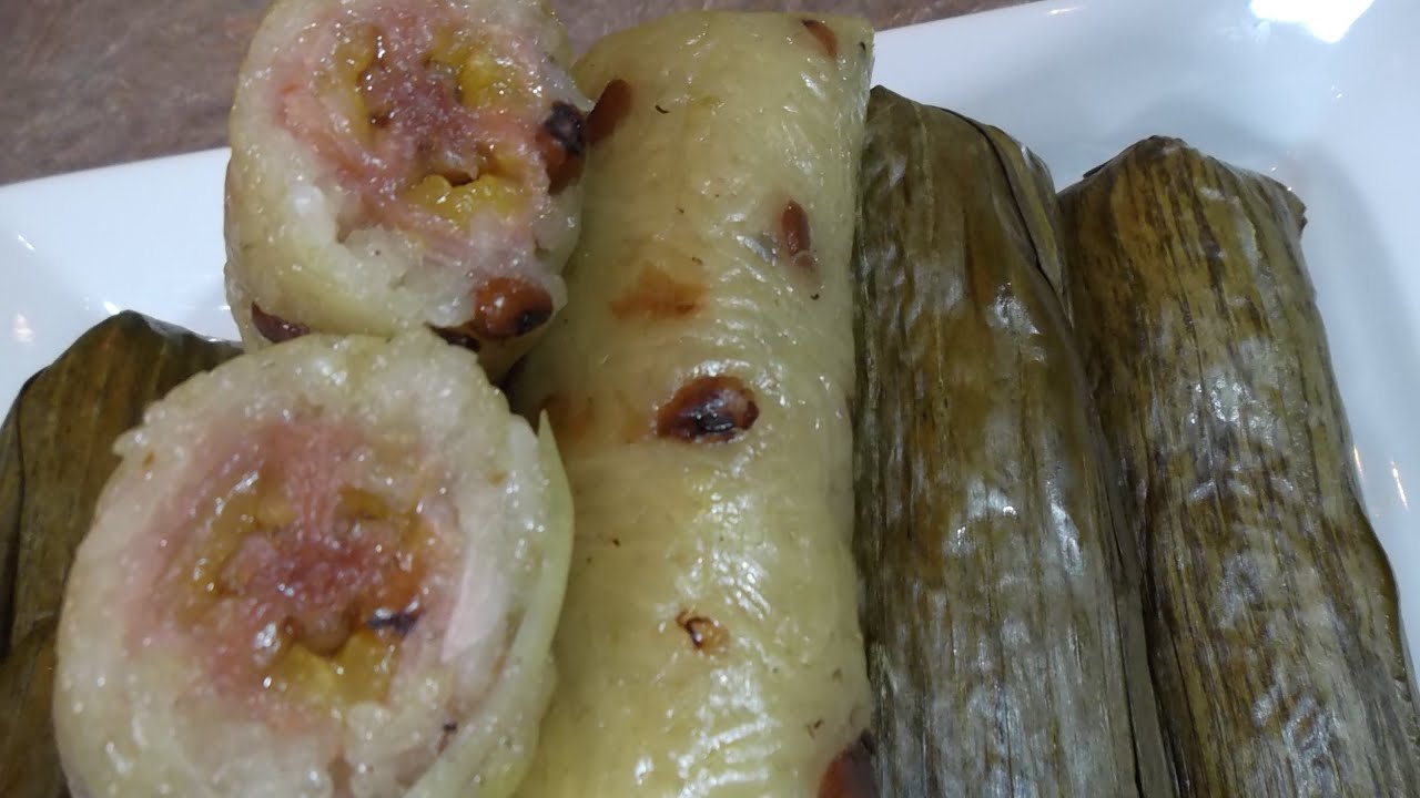 Sticky Rice Steamed with Banana (Ensom Chek Chem Hoy, Dessert)