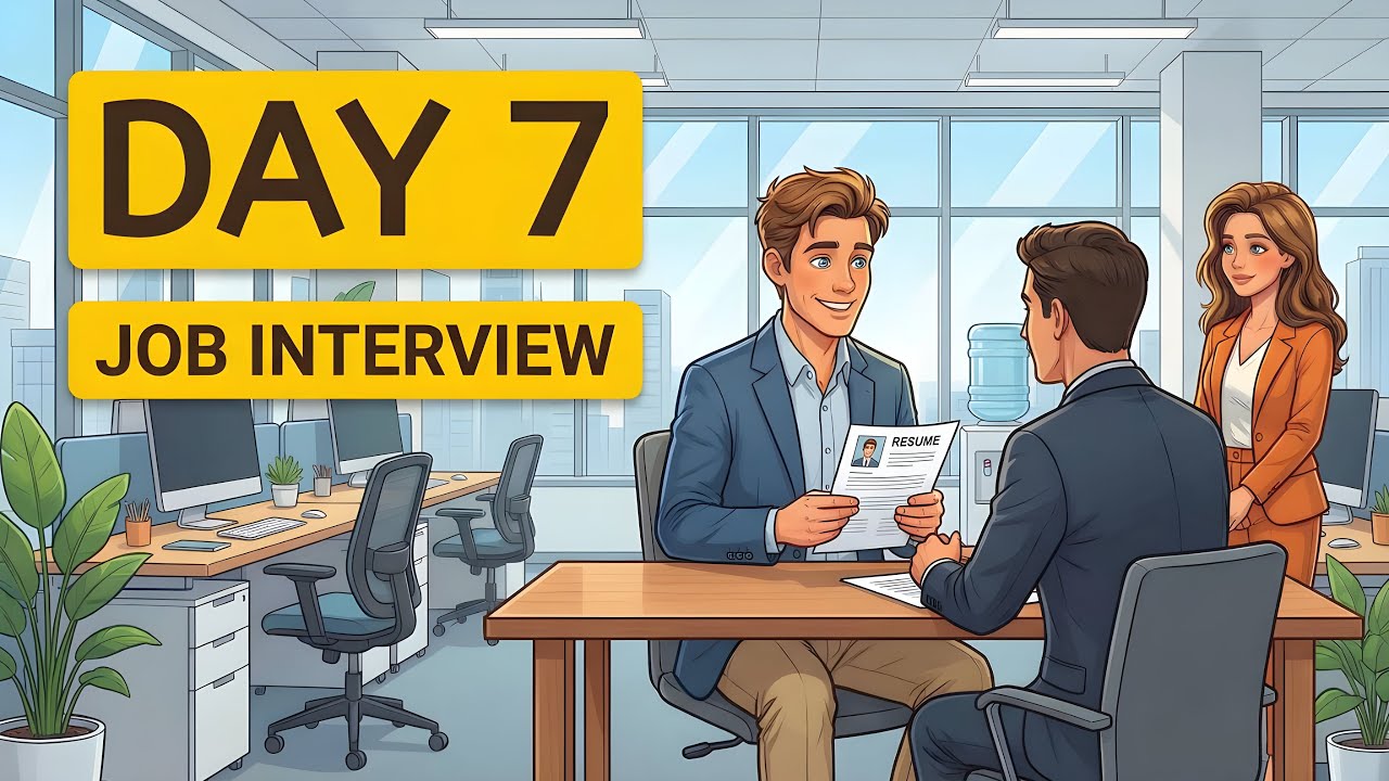 Day 7 :How to Speak English on Job Interviews | Common Questions You MUST Know
