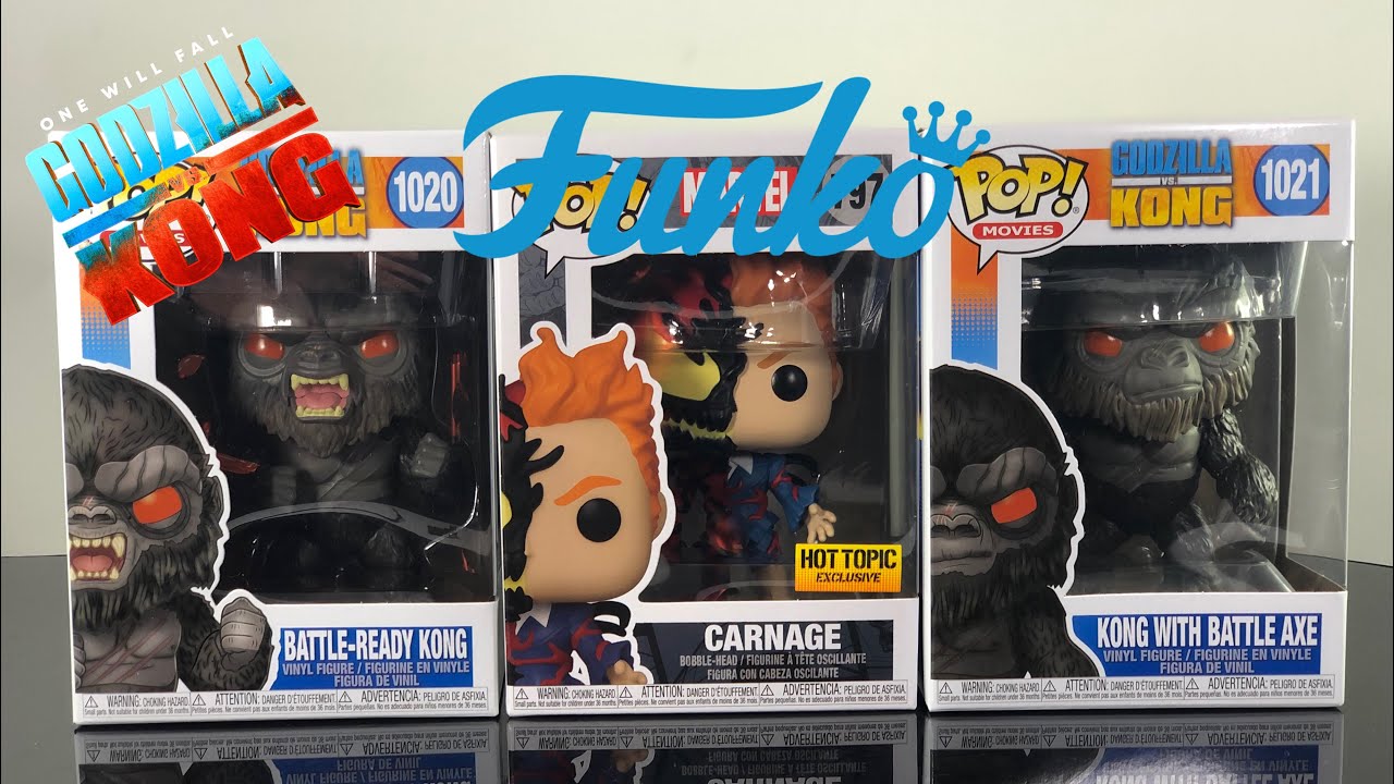 Team Kong???? Funko Pop Godzilla VS King kong Pops and Hot Topic exclusvie carnage review