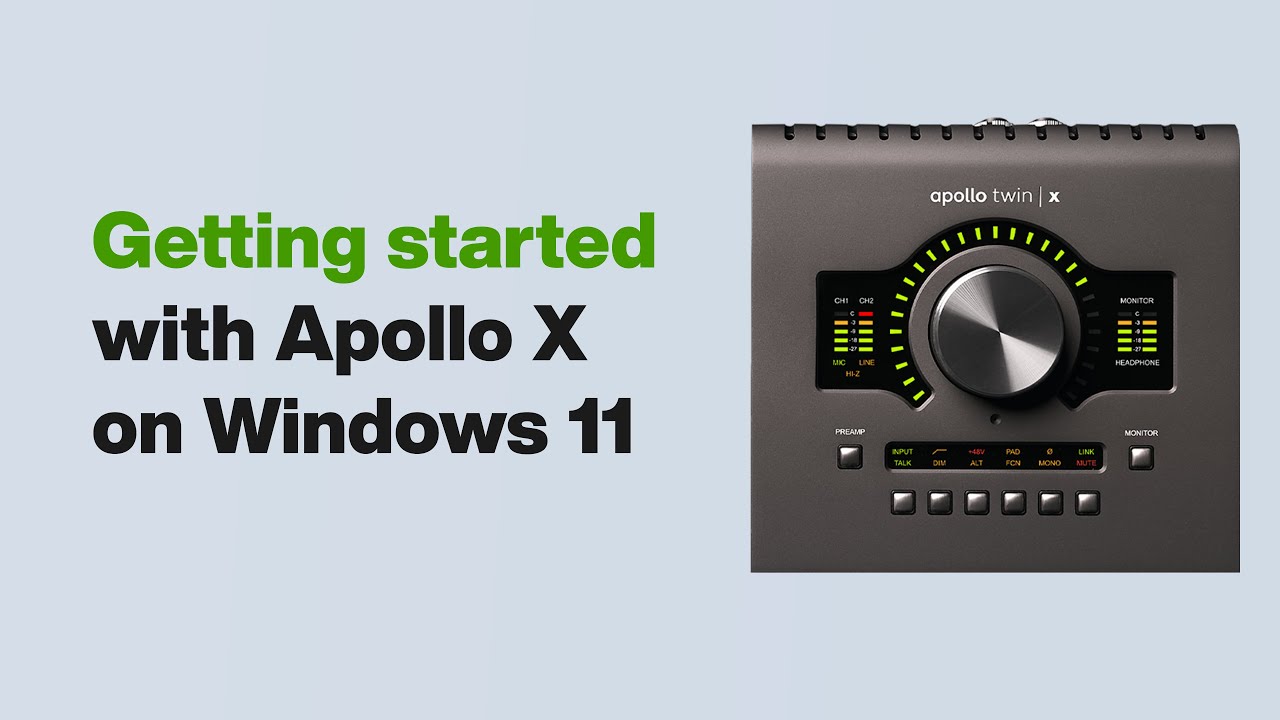 Поддержка UA: Начало работы с Apollo X в Windows 11