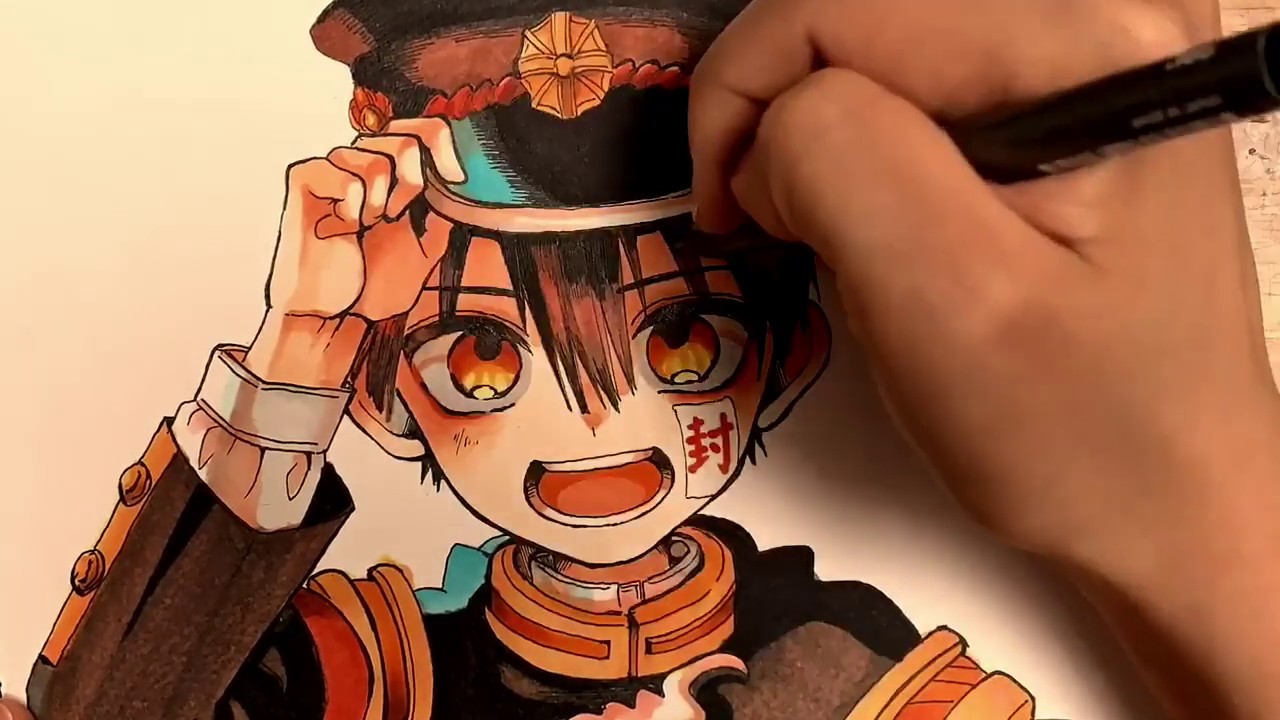 【アナログ】地縛少年花子くん描いてみた【初投稿】