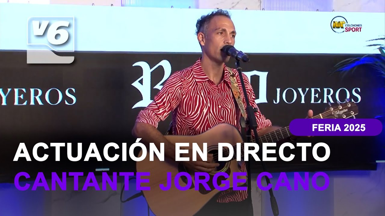 Actuaci&oacute;n en directo del cantante Jorge Cano