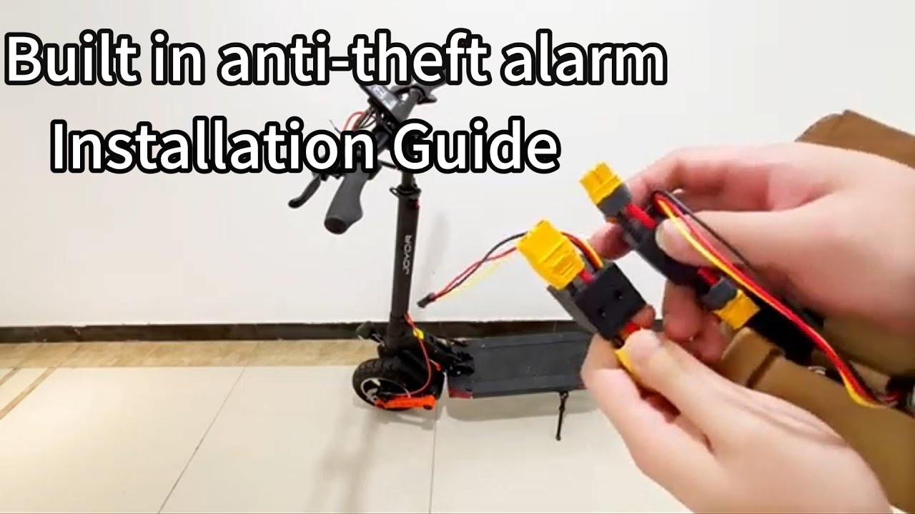 Joyor electric scooter built-in anti-theft lock installation tutorial