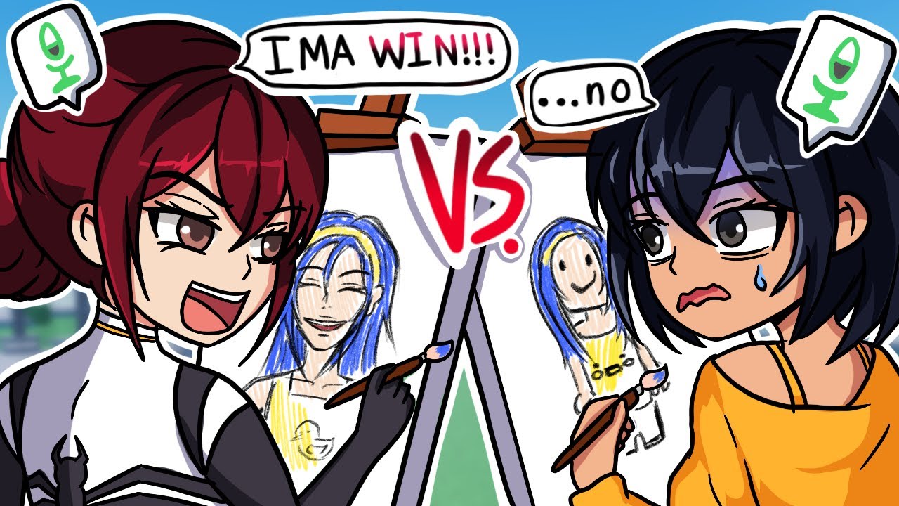 Рисую ТВОИ аватары из Roblox... Но против моей СЕСТРЫ!