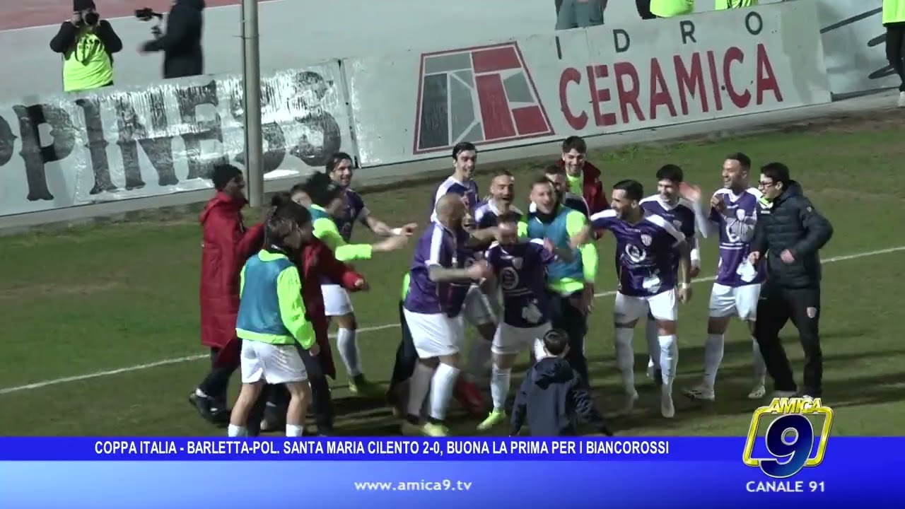 Coppa Italia - Barletta-Polisportiva Santa Maria Cilento 2-0, buona la prima per i biancorossi