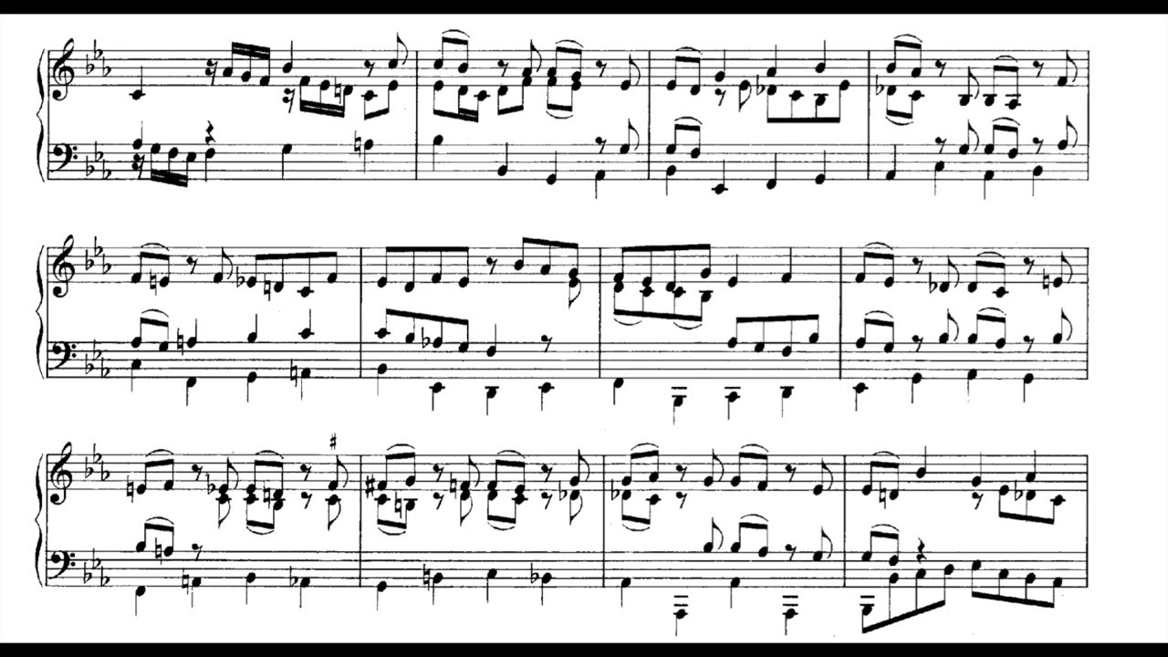J. S. BACH - Prelude, Fugue & Allegro E-Flat Major BWV998 (Wanda Landowska)