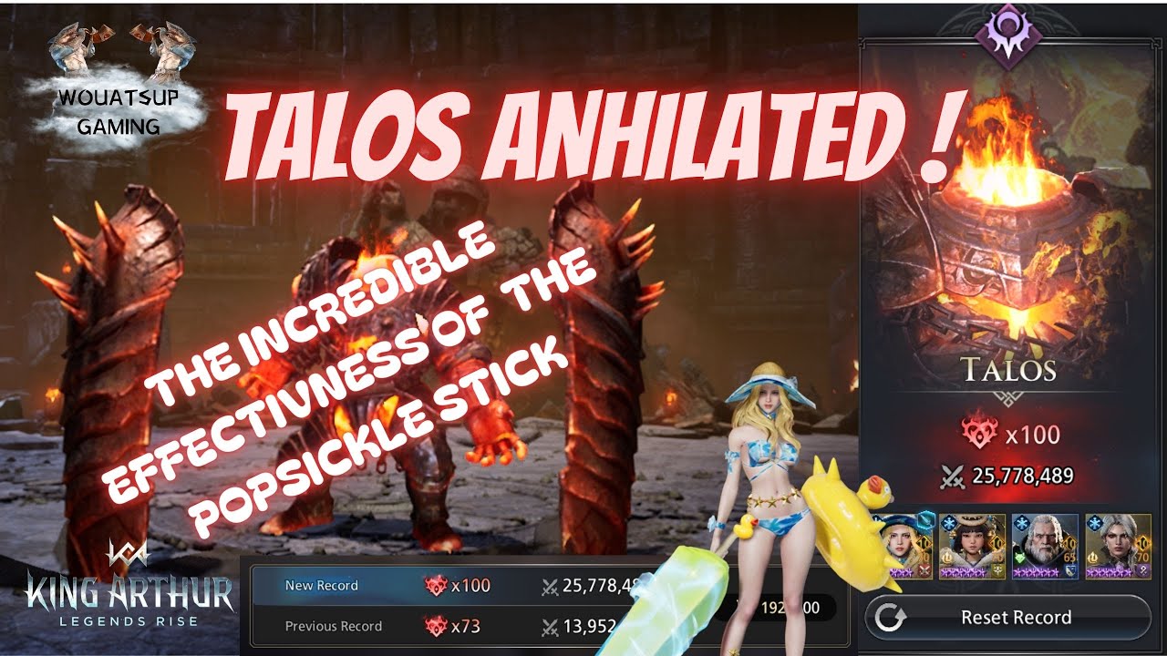 KING ARTHUR: LEGENDS RISE : IS THAT DAMAGE BALANCED ? SHE DESTROYS TALOS !