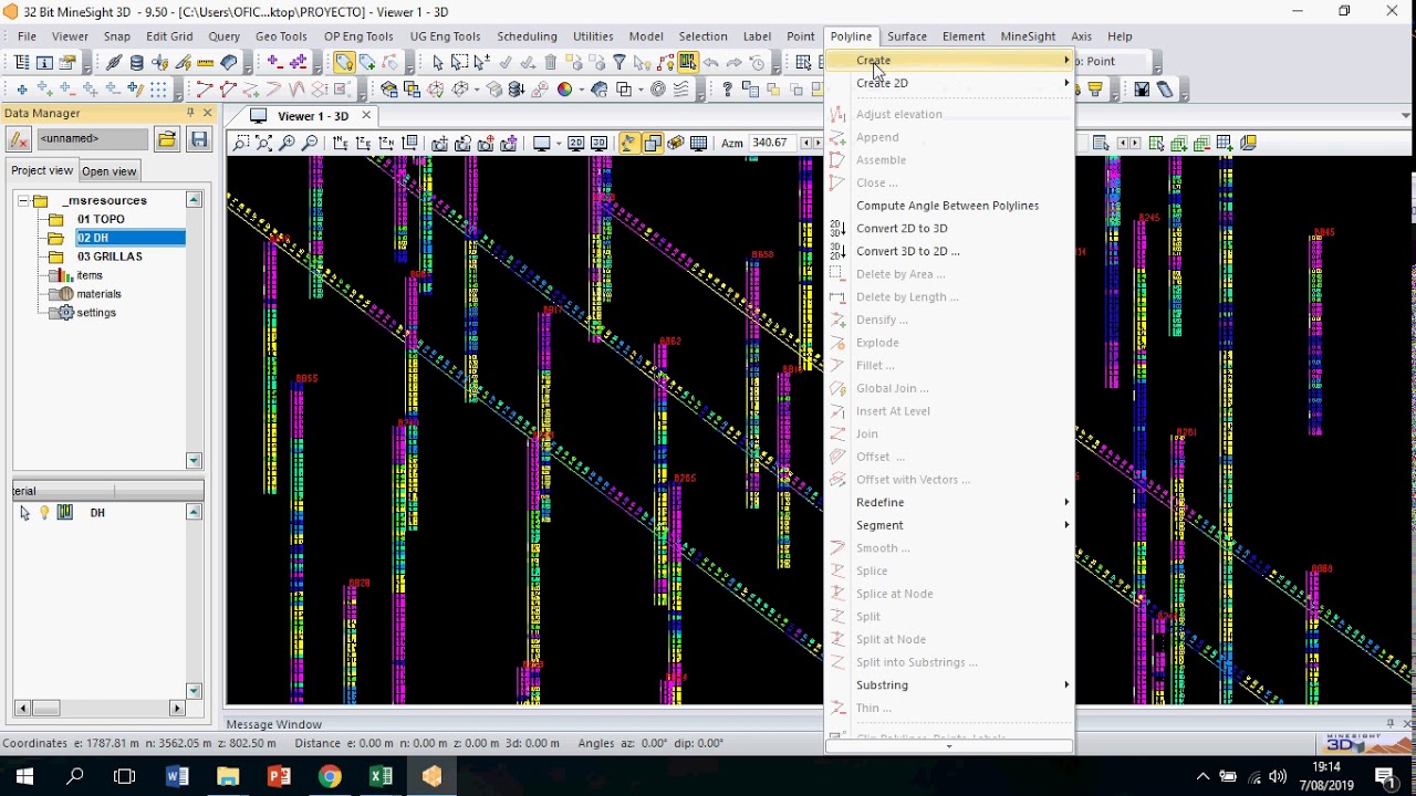 04 CREACION DE GRILLAS EN MINESIGHT