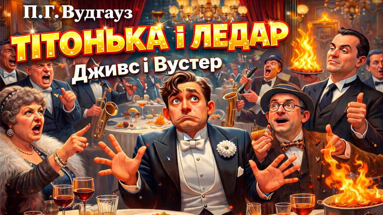 ПЕЛЕМ Ґ. ВУДГАУЗ - ТІТОНЬКА І ЛЕДАР | Дживс і Вустер | Читає Ярослав Макєєв #аудіокнигиукраїнською