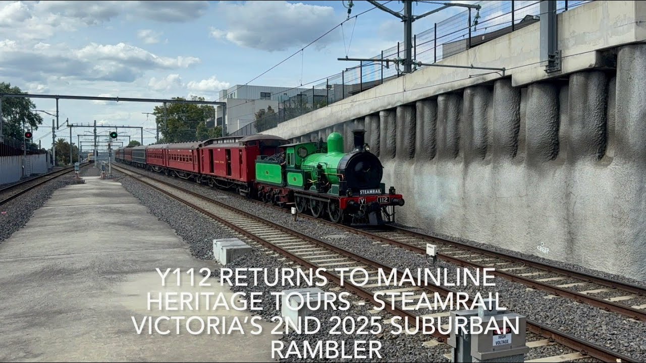Y112 Returns To Mainline Heritage Tours - Steamrail Victoria’s 2nd 2025 Suburban Rambler