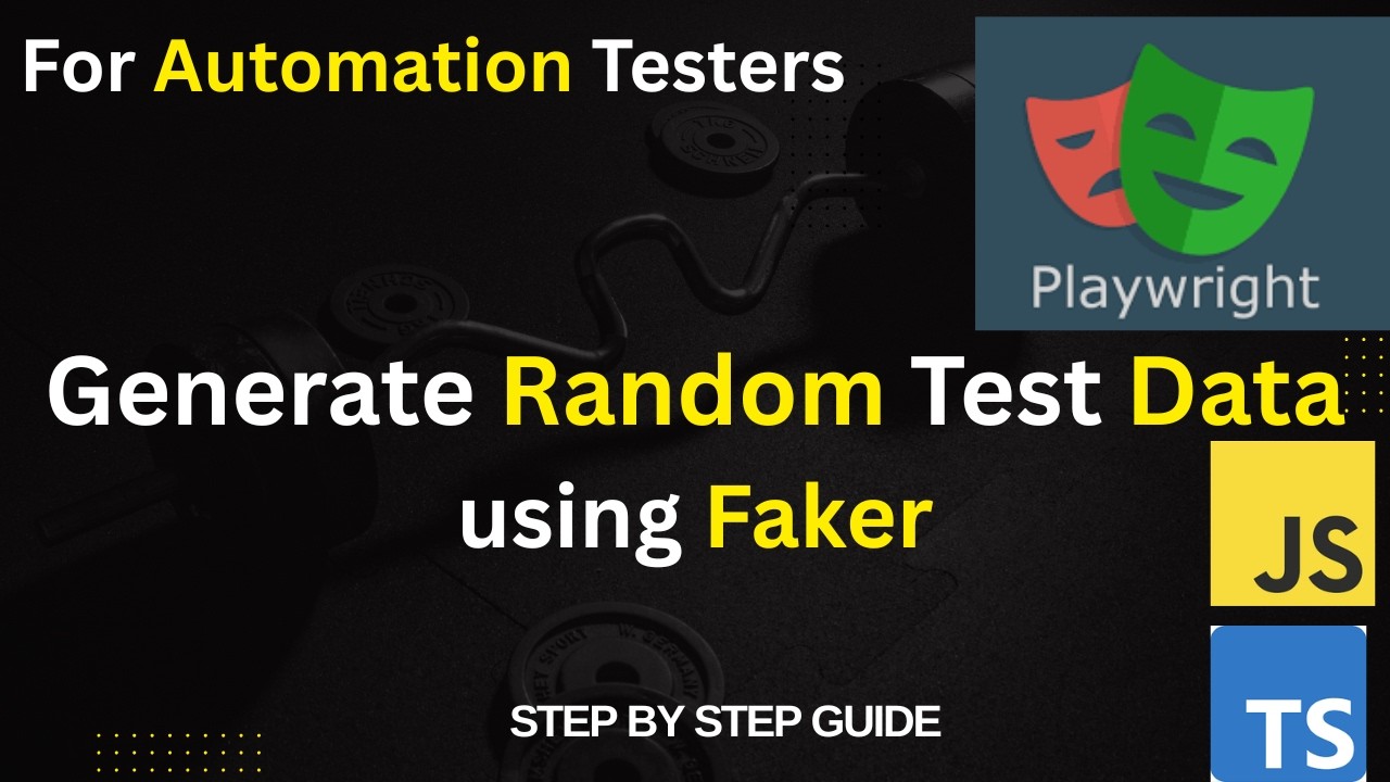 How to Generate Random Test Data in Playwright Using Faker Library | Step-by-Step for beginners